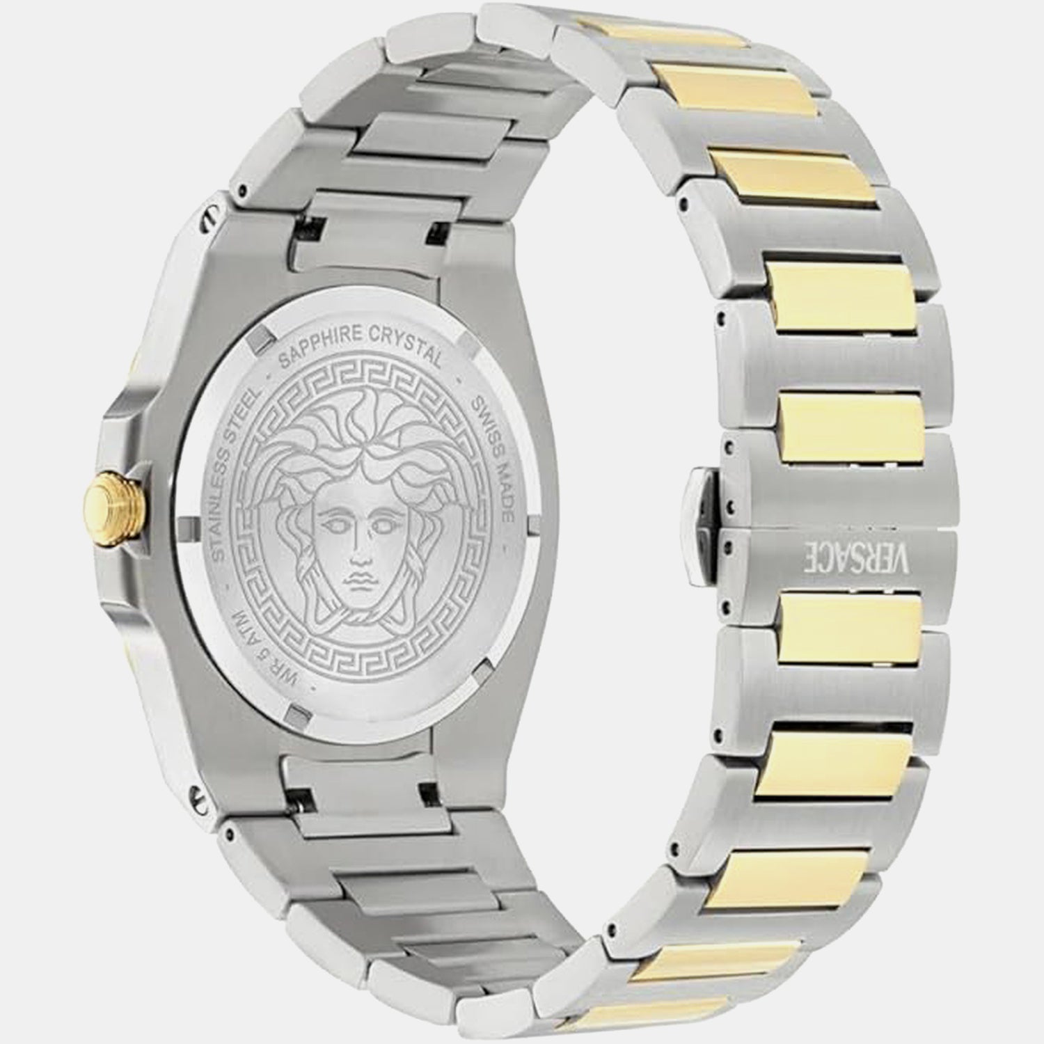 Men Quartz Green Dial Analog Recycled Steel Watch VE0V00425