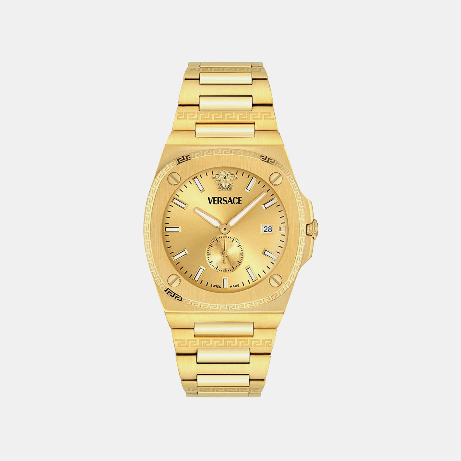 Men Quartz Gold Dial Analog Recycled Steel Watch VE0V00525