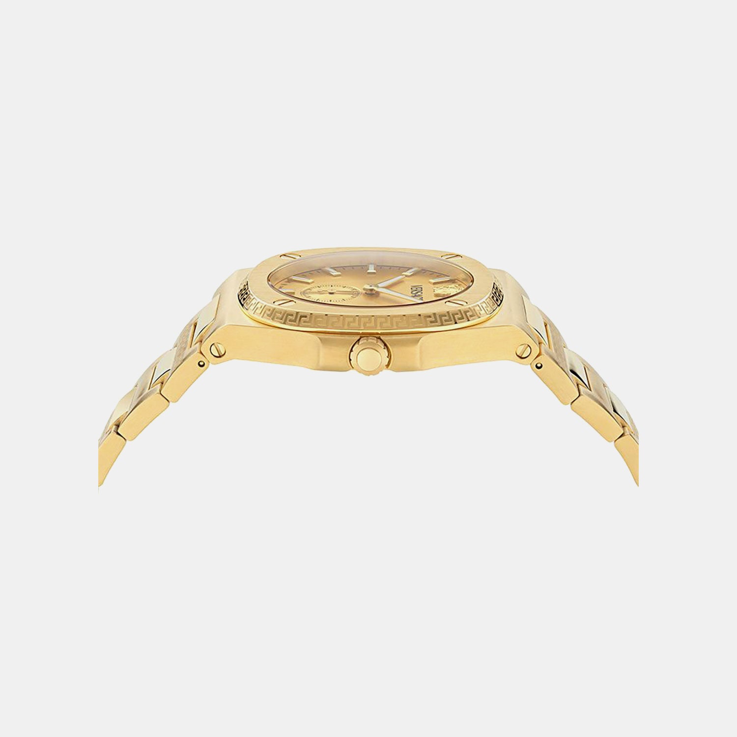 Men Quartz Gold Dial Analog Recycled Steel Watch VE0V00525