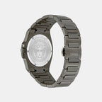 Men Quartz Grey Dial Analog Recycled Steel Watch VE0V00625