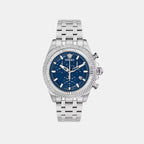 Men Quartz Blue Dial Chronograph Recycled Steel Watch VE0W00325