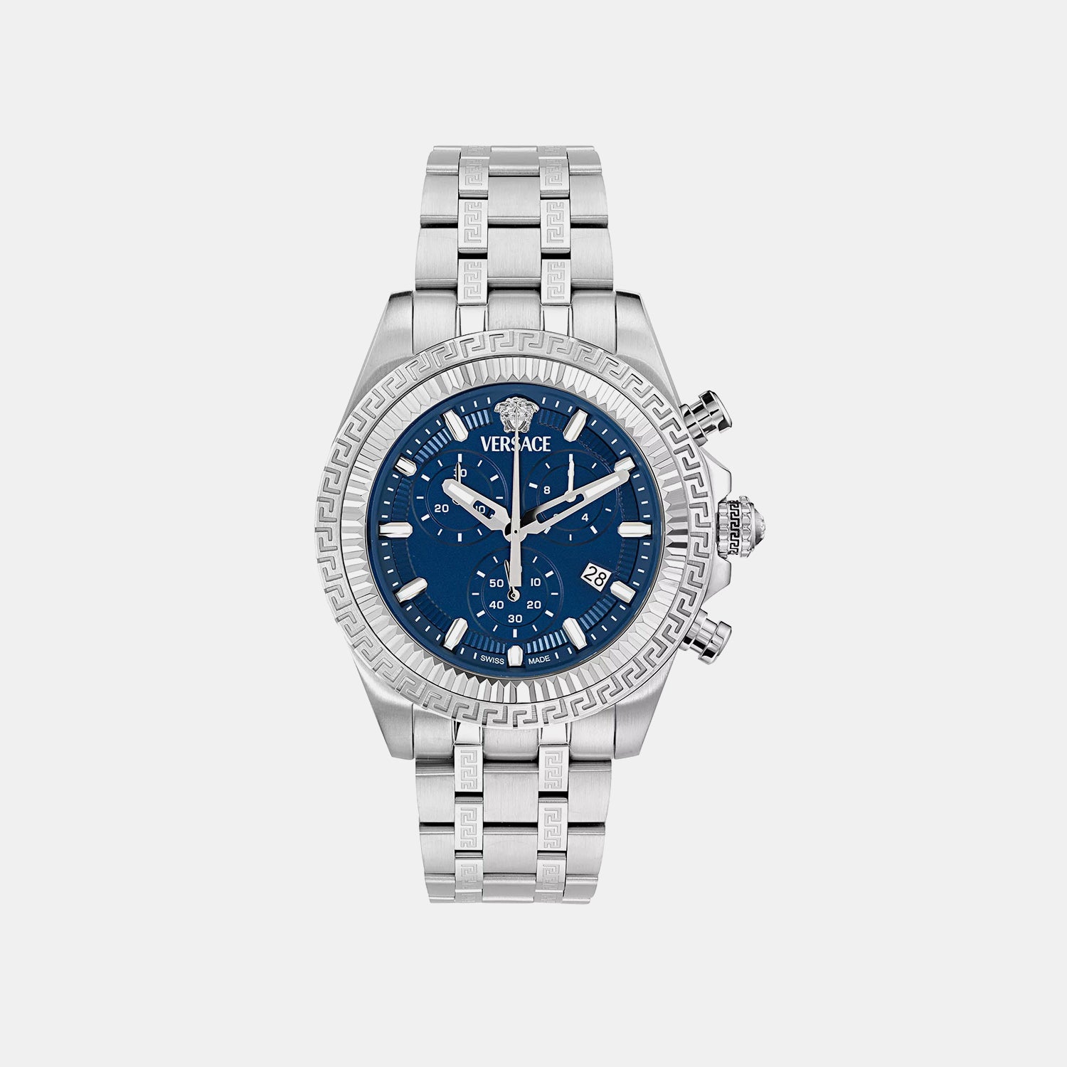 Men Quartz Blue Dial Chronograph Recycled Steel Watch VE0W00325