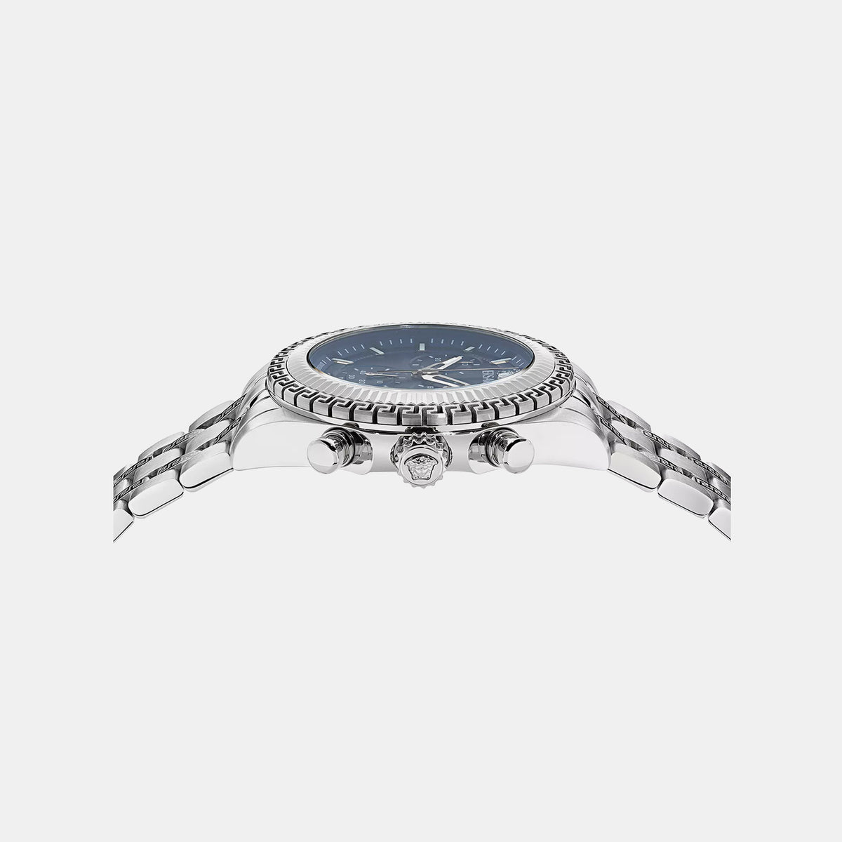 Versace Fornax (Wc-0W) Men Quartz Blue Dial Chronograph Stainless Steel Watch VE0W00325