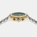 Fornax Men Quartz Green Dial Chronograph Recycled Steel Watch VE0W00425