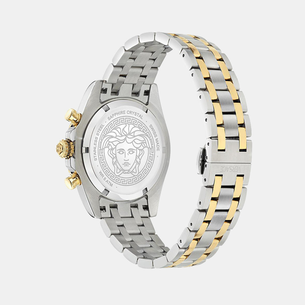 Fornax Men Quartz Green Dial Chronograph Recycled Steel Watch VE0W00425