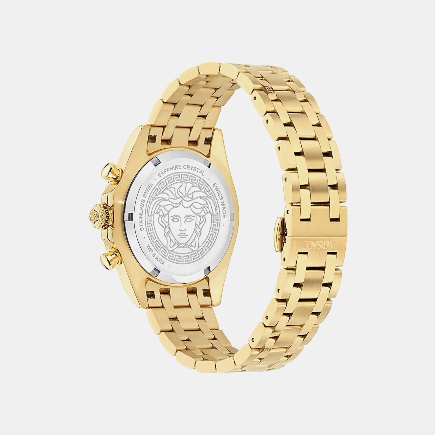 Men Quartz Black Dial Chronograph Recycled Steel Watch VE0W00525