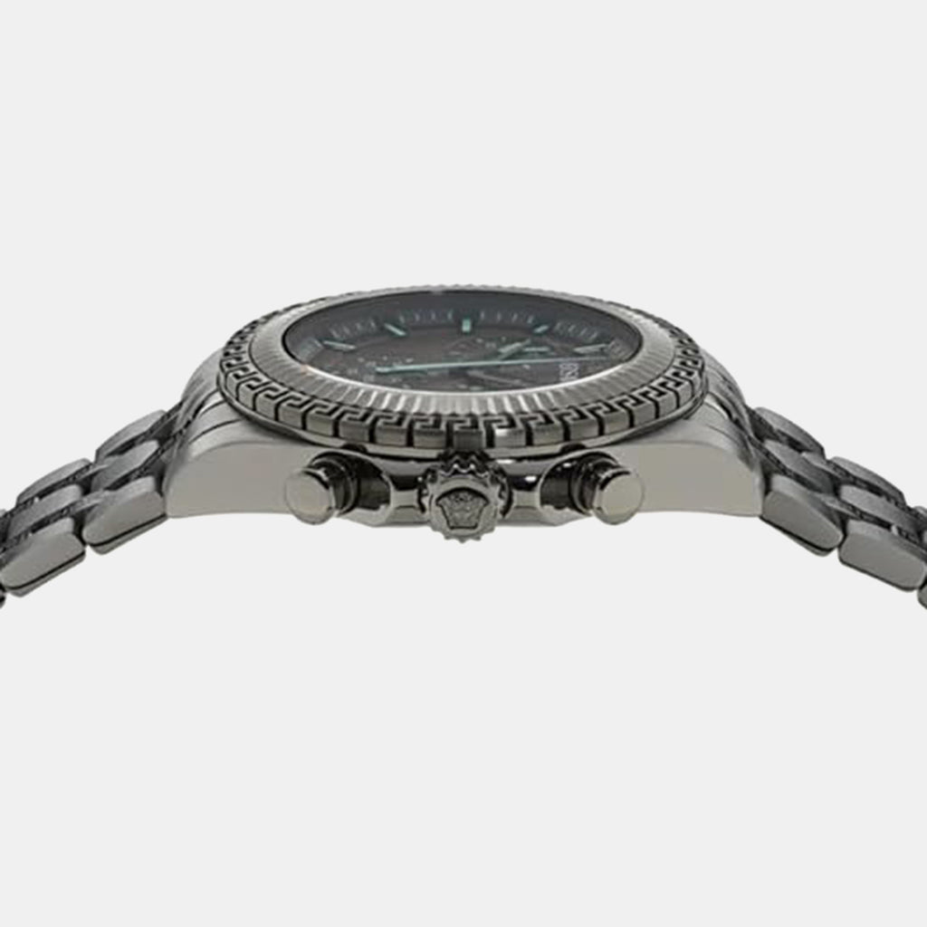 Versace Fornax (Wc-0W) Men Quartz Grey Dial Chronograph Stainless Steel Watch VE0W00625