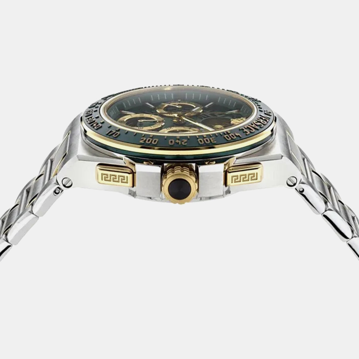 Men Automatic Green Dial Chronograph Stainless Steel Watch VE0Y00125