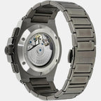 Landeron Skeleton Men Automatic Blue Dial Chronograph Stainless Steel Watch VE0Y00225