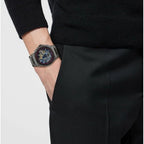Landeron Skeleton Men Automatic Blue Dial Chronograph Stainless Steel Watch VE0Y00225