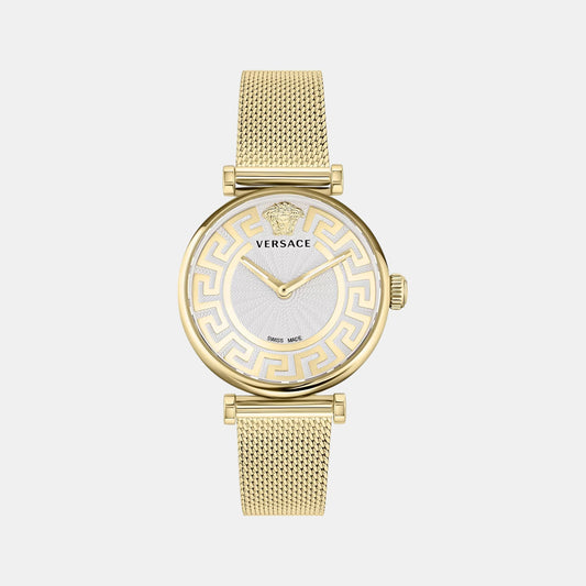 Women Quartz Silver Dial Analog Stainless Steel Watch VE1CA0623