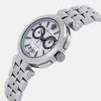 Aion Men Quartz White Dial Chronograph Stainless Steel Watch VE1D01823