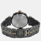 Aion Men Quartz Black Dial Chronograph Stainless Steel Watch VE1D02023