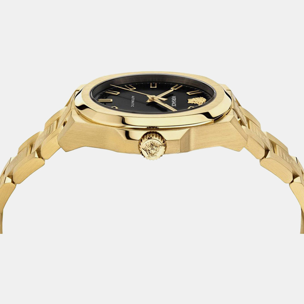 Men Automatic Black Dial Analog Stainless Steel Watch VE2A00121
