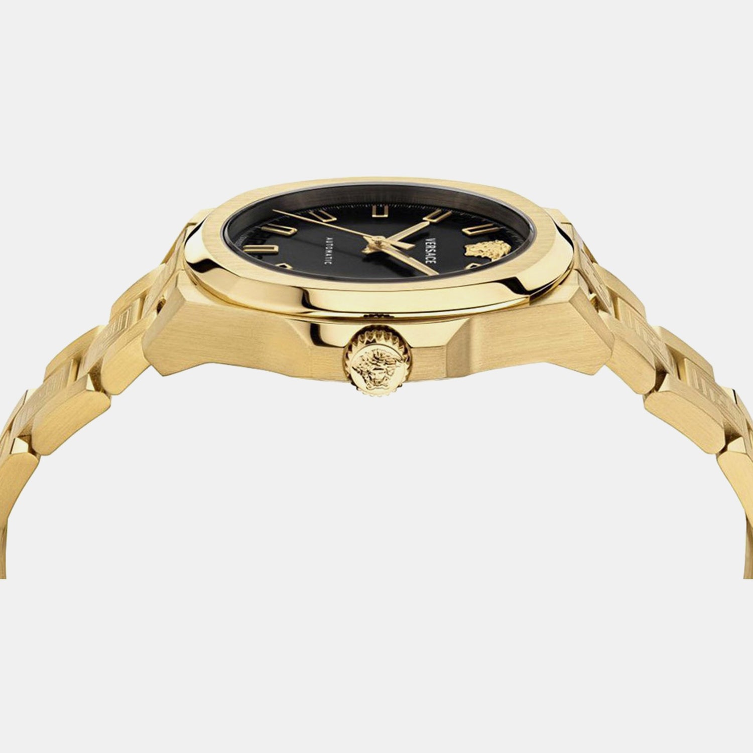 Men Automatic Black Dial Analog Stainless Steel Watch VE2A00121