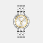 New Thea Women Quartz Silver Dial Analog Stainless Steel Watch VE2CA0523