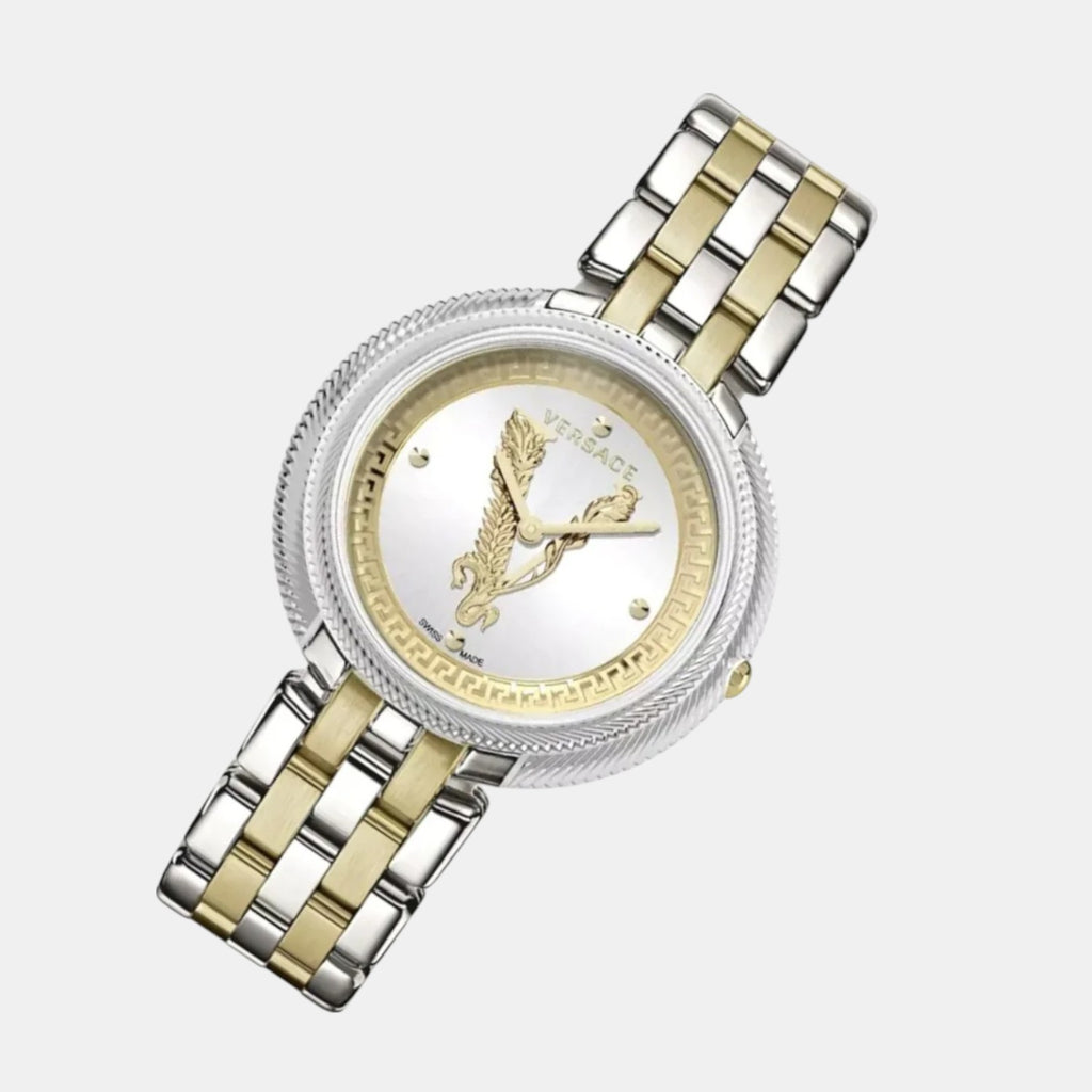 New Thea 38Mm(Wc-2Ca) Women Quartz Silver Dial Analog Stainless Steel Watch VE2CA0623