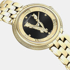 New Thea Women Quartz Black Dial Analog Stainless Steel Watch VE2CA0723