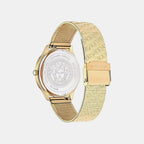 Fria Women Quartz Black Dial Analog Stainless Steel Watch VE2O00522
