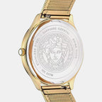 Fria Women Quartz Black Dial Analog Stainless Steel Watch VE2O00522