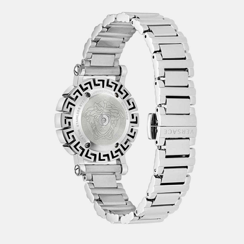 Greca Glam Women Quartz Silver Dial Analog Stainless Steel Watch VE2Q00322