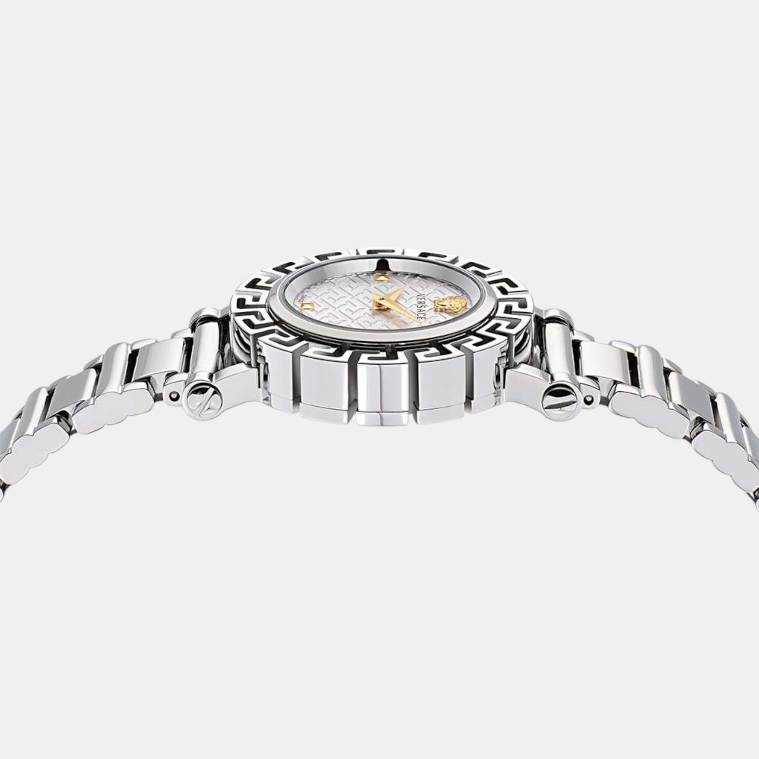 Greca Glam Women Quartz Silver Dial Analog Stainless Steel Watch VE2Q00322