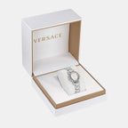 Greca Glam Women Quartz Silver Dial Analog Stainless Steel Watch VE2Q00322