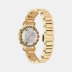 Greca Women Quartz Gold Dial Analog Stainless Steel Watch VE2Q00422