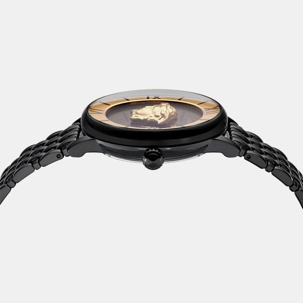 La Medusa (Wc-2R) Women Quartz Black Dial Analog Stainless Steel Watch VE2R00422