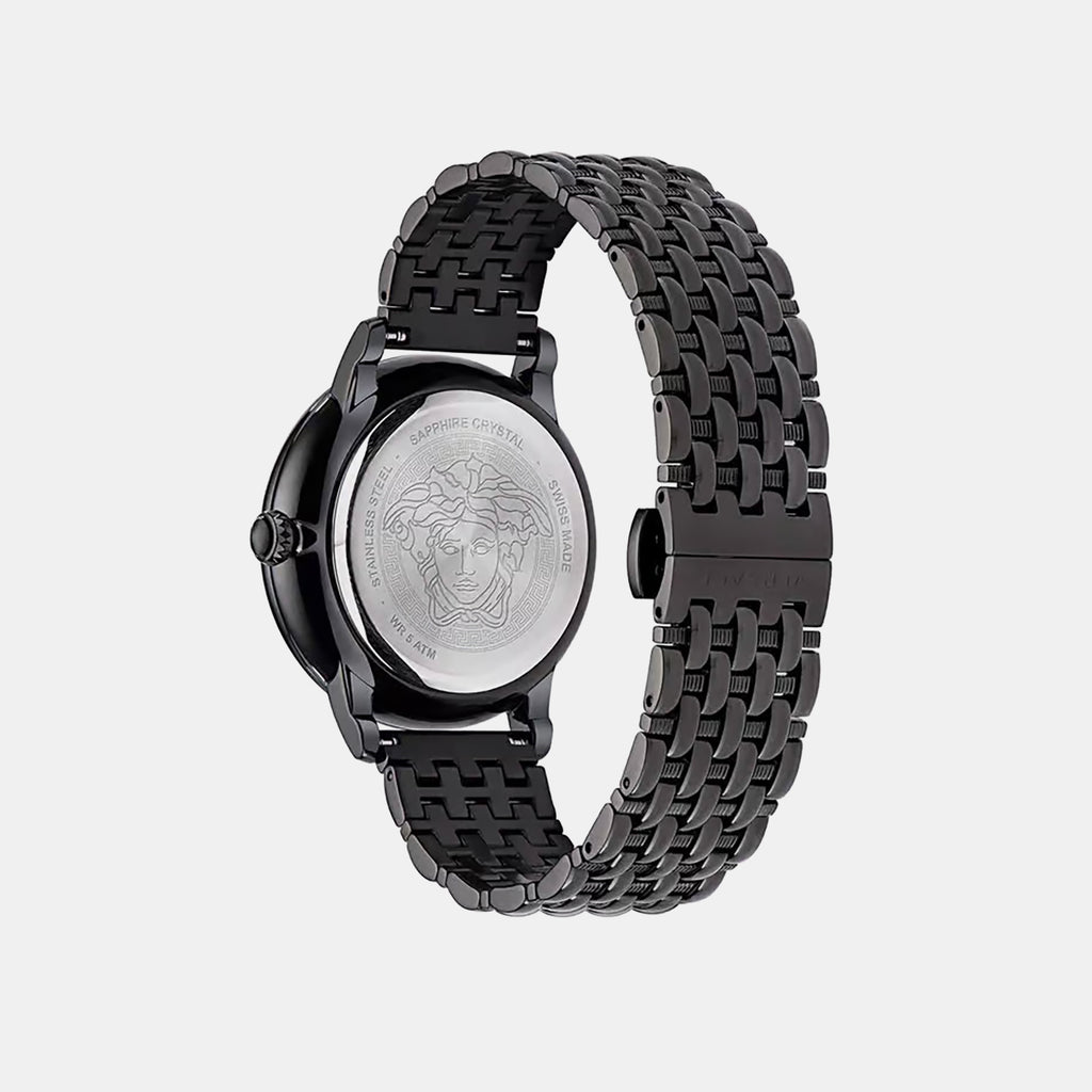La Medusa (Wc-2R) Women Quartz Black Dial Analog Stainless Steel Watch VE2R00422