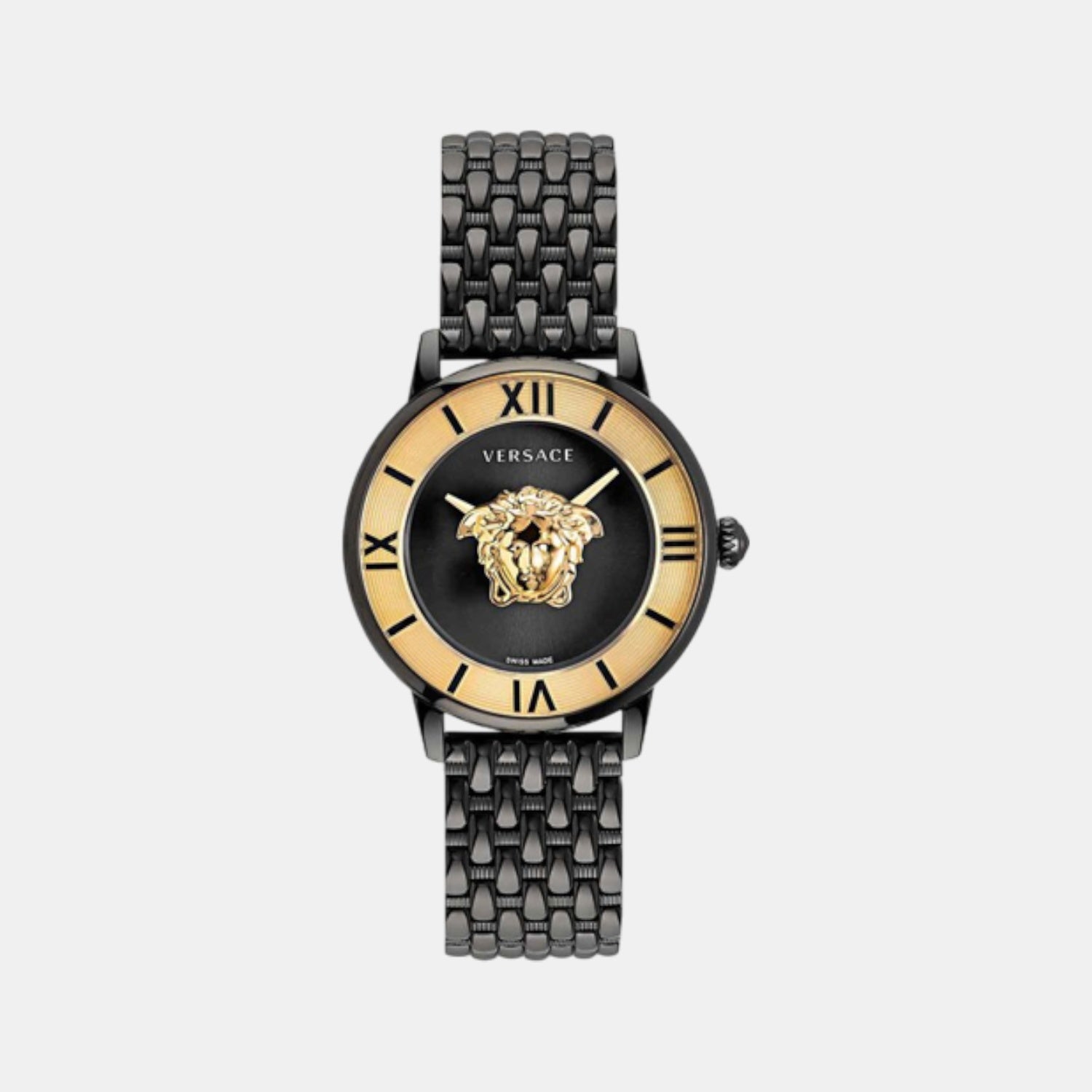 La Medusa Women Quartz Black Dial Analog Stainless Steel Watch VE2R00422