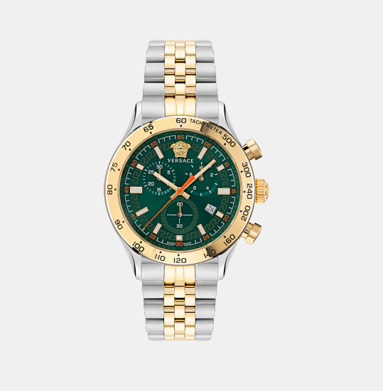 Male Green Chronograph Stainless Steel Watch VE2U00522