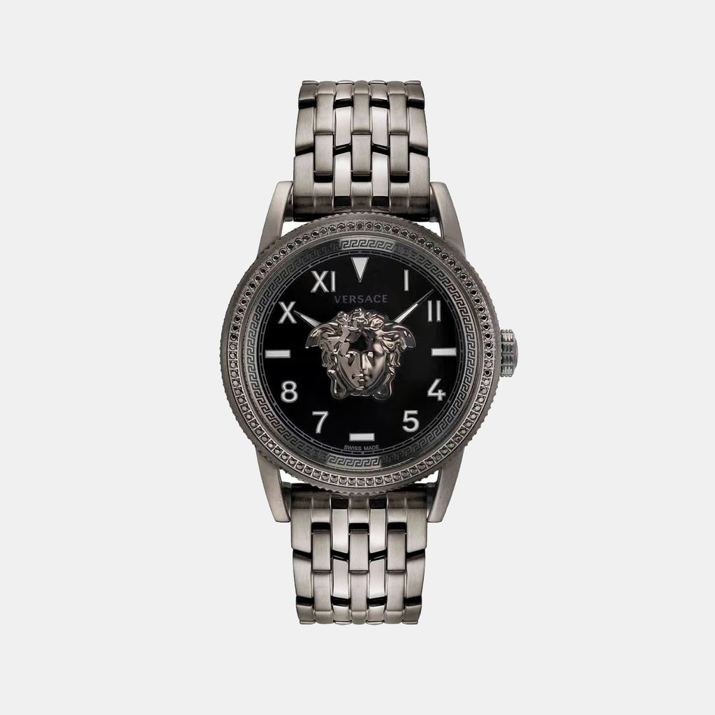 V-Palazzo Men Quartz Black Dial Analog Stainless Steel Watch VE2V00922