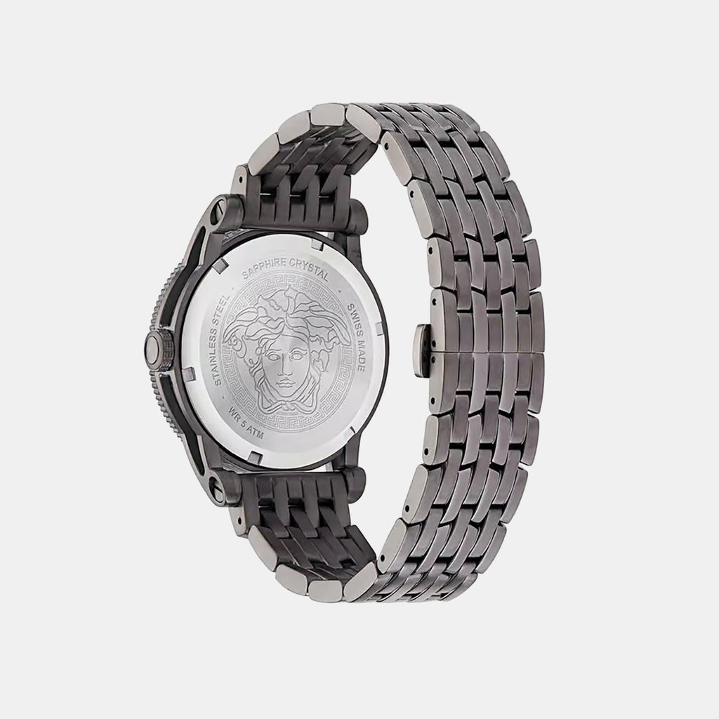 V-Palazzo Men Quartz Black Dial Analog Stainless Steel Watch VE2V00922