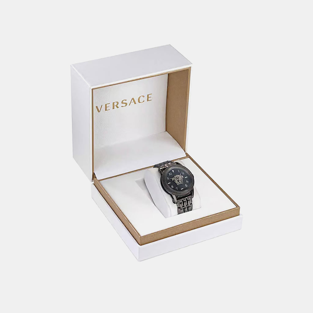 V-Palazzo Men Quartz Black Dial Analog Stainless Steel Watch VE2V00922