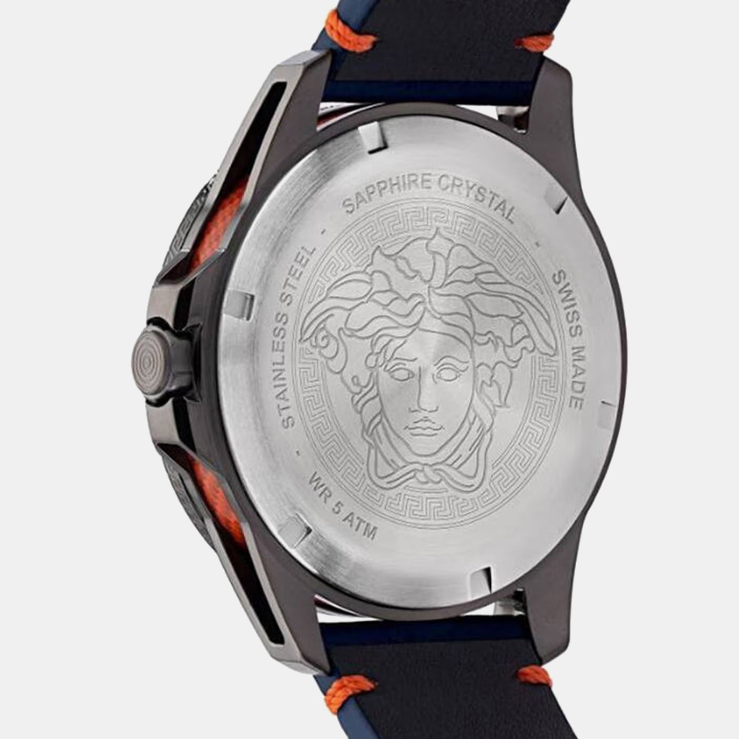 Men Quartz Blue Dial Analog Leather Watch VE2W00222