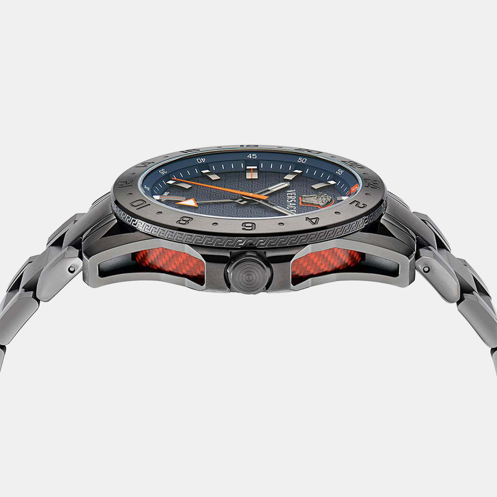 Astron Men Quartz Blue Dial Analog Stainless Steel Watch VE2W00422