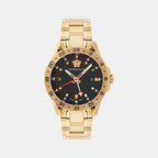 Sport Tech Men Quartz Black Dial Analog Stainless Steel Watch VE2W00522
