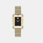 Unisex Quartz Black Dial Analog Stainless Steel Watch VE3B00522