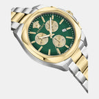 Medusa Women Quartz Green Dial Chronograph Stainless Steel Watch VE3CA0623