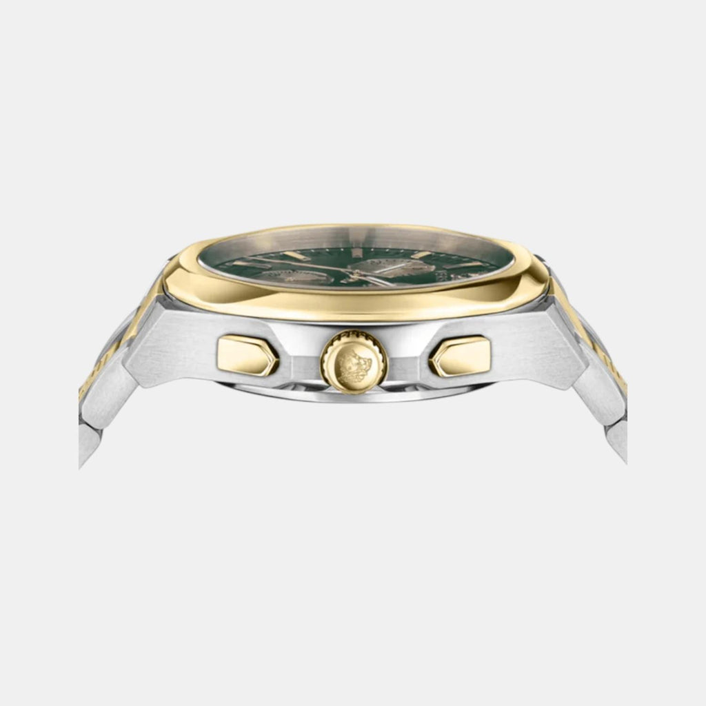 Medusa Women Quartz Green Dial Chronograph Stainless Steel Watch VE3CA0623