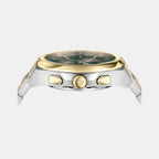 Medusa Women Quartz Green Dial Chronograph Stainless Steel Watch VE3CA0623