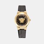 Versace Round Black Analog watch