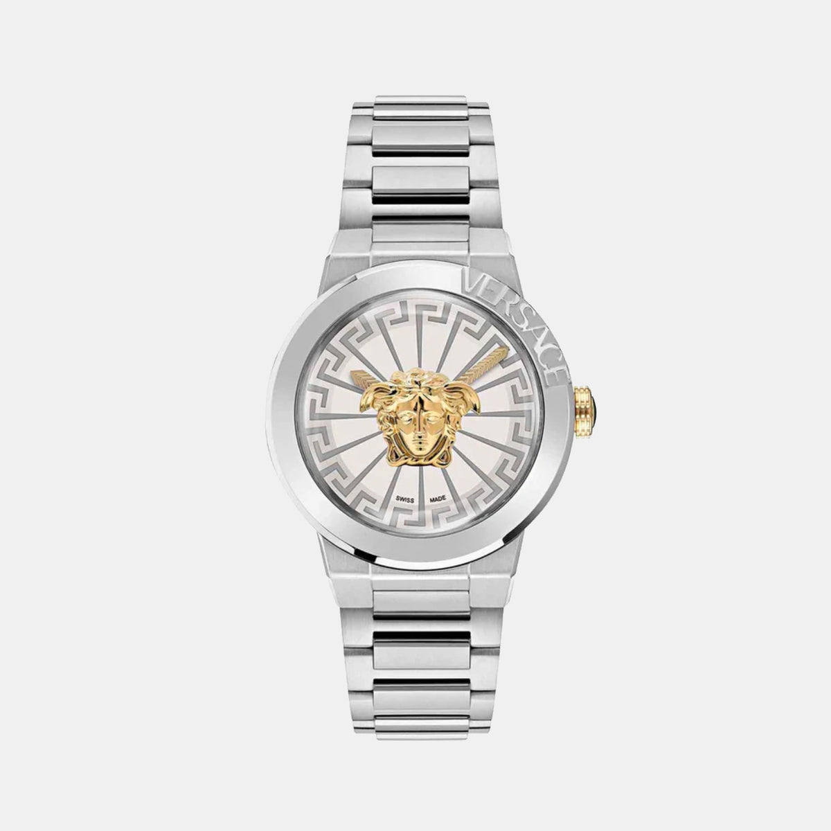 Versace Round Silver Analog watch