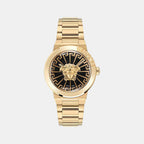 Medusa Infinite Women Quartz Black Dial Analog Stainless Steel Watch VE3F00522