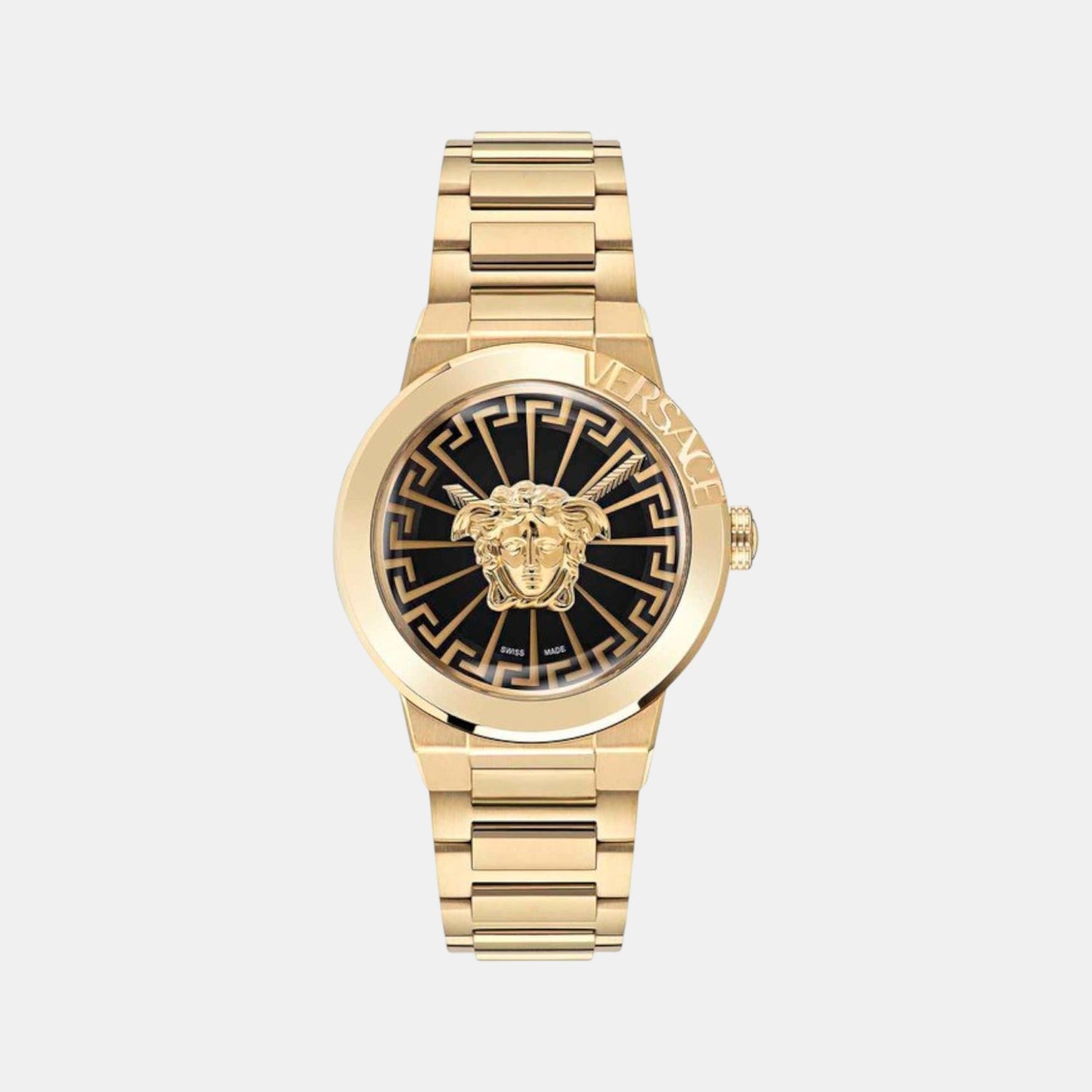 Medusa Infinite Women Quartz Black Dial Analog Stainless Steel Watch VE3F00522