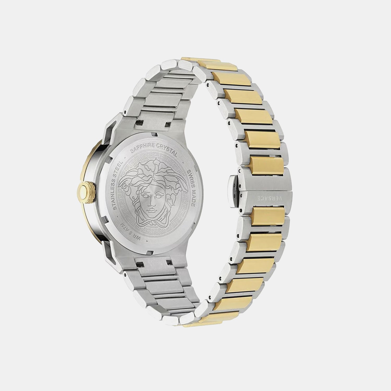 Women Quartz Two Tone Dial Analog Stainless Steel Watch VE3F00823