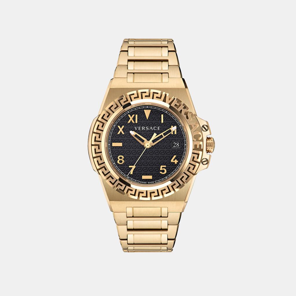 Versace Round Black Analog watch