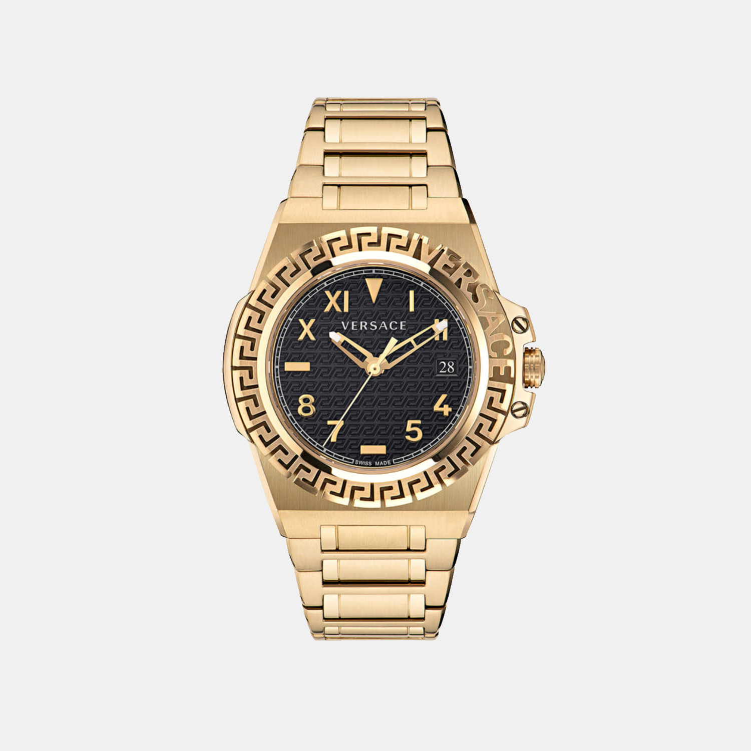 Versace Round Black Analog watch