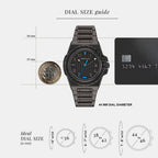 Greca Reaction Men Quartz Black Dial Analog Stainless Steel Watch VE3I00622
